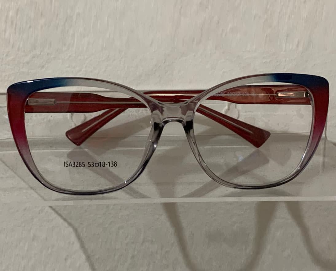 Aro acetato translúcido em duas cores | AB0004