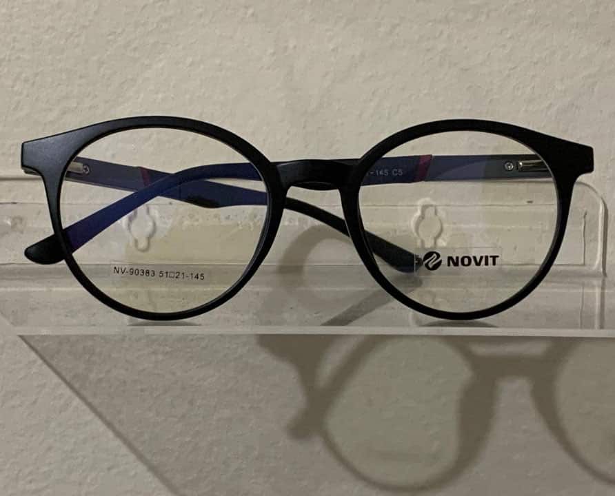 Aro acetato redondo preto | AB0006