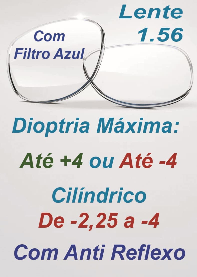 L8- Lente 1.56 com Filtro Azul