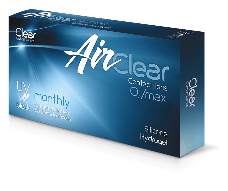 LCM001- Lente de Contato Descartável Mensal ( -10,00 a +6,00 ) 1 Caixa com 6 unidades | Incolor