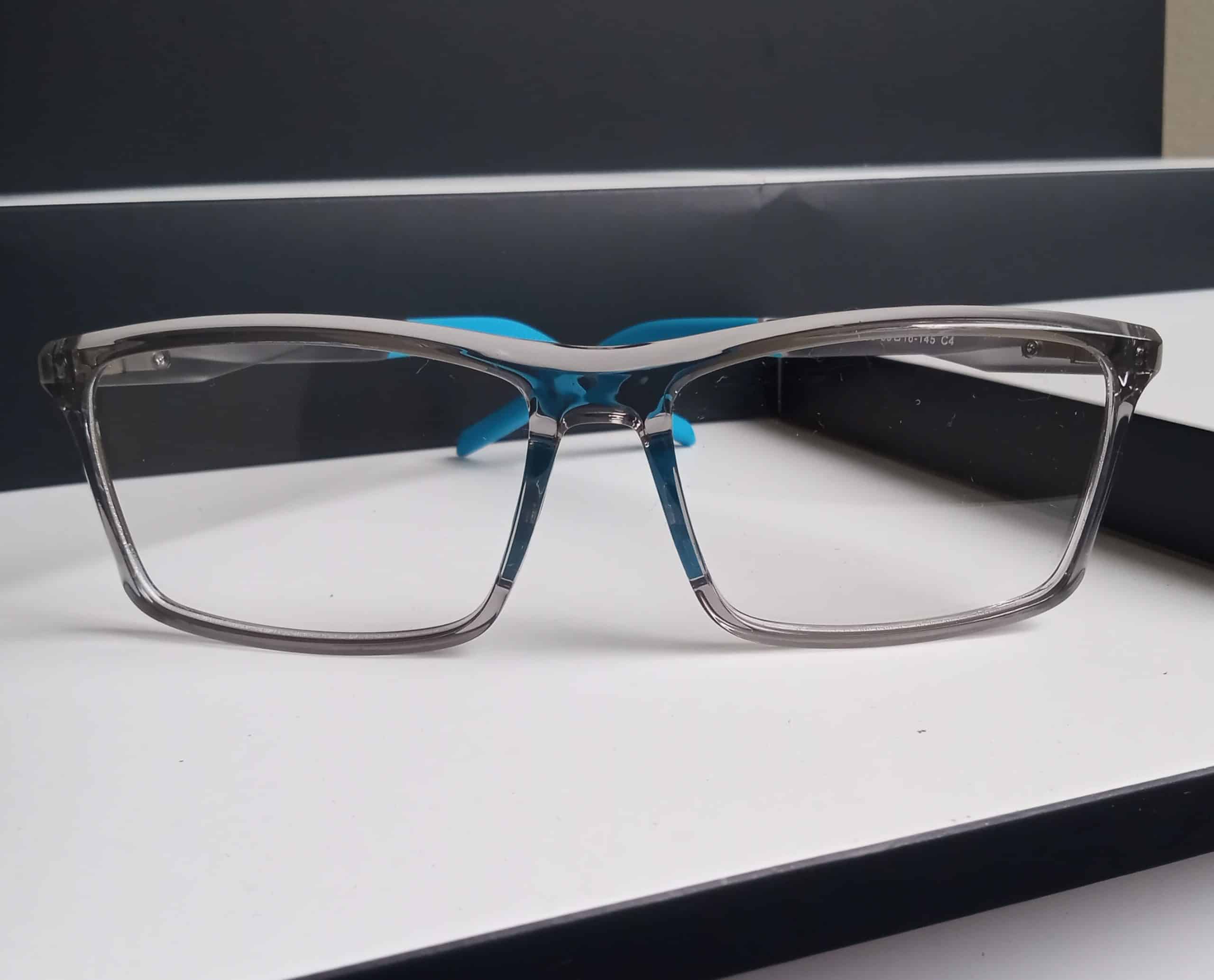 Acetato Fumê c/ haste metade Fumê metade Azul | AA0002