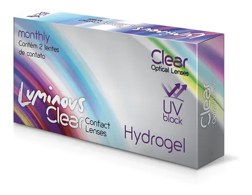 LCL001- Lente de Contato Descartável Mensal (Sem Grau) 1 caixa com 2 Unidades | Colorida